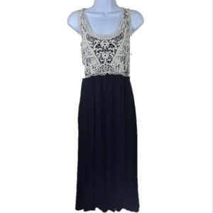 Soma Black Dress Hi Low with pockets sleeveless